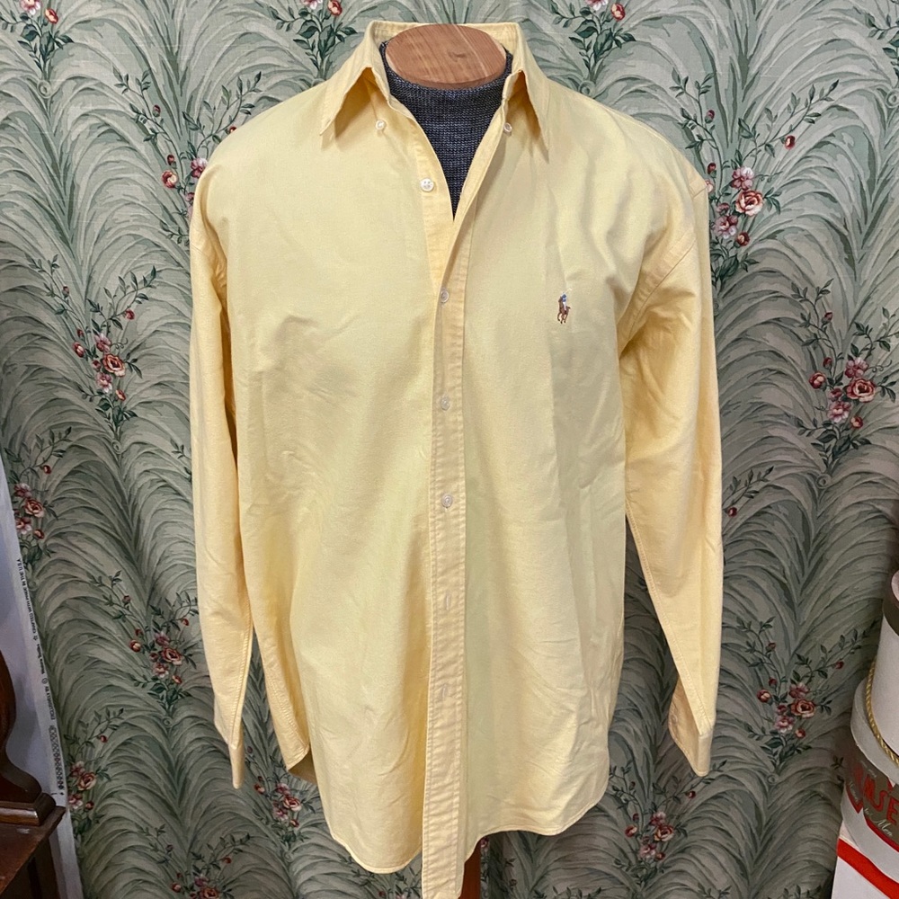 Polo by Ralph Lauren solid yellow buttondown